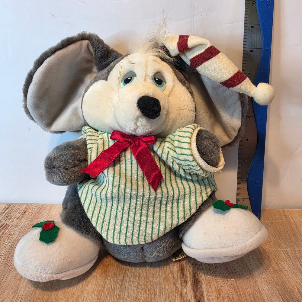 Vintage 1980's Bo the Sugarplum Mouse (by Applause) 9" tall